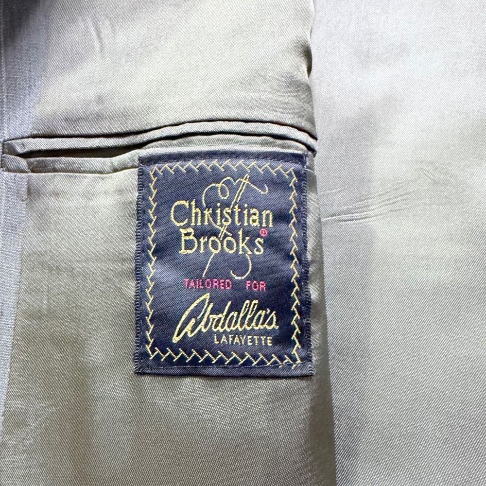 Christian Brooks Pinstripe Suit Men 44L Two-Piece Set - Picture 6 of 15